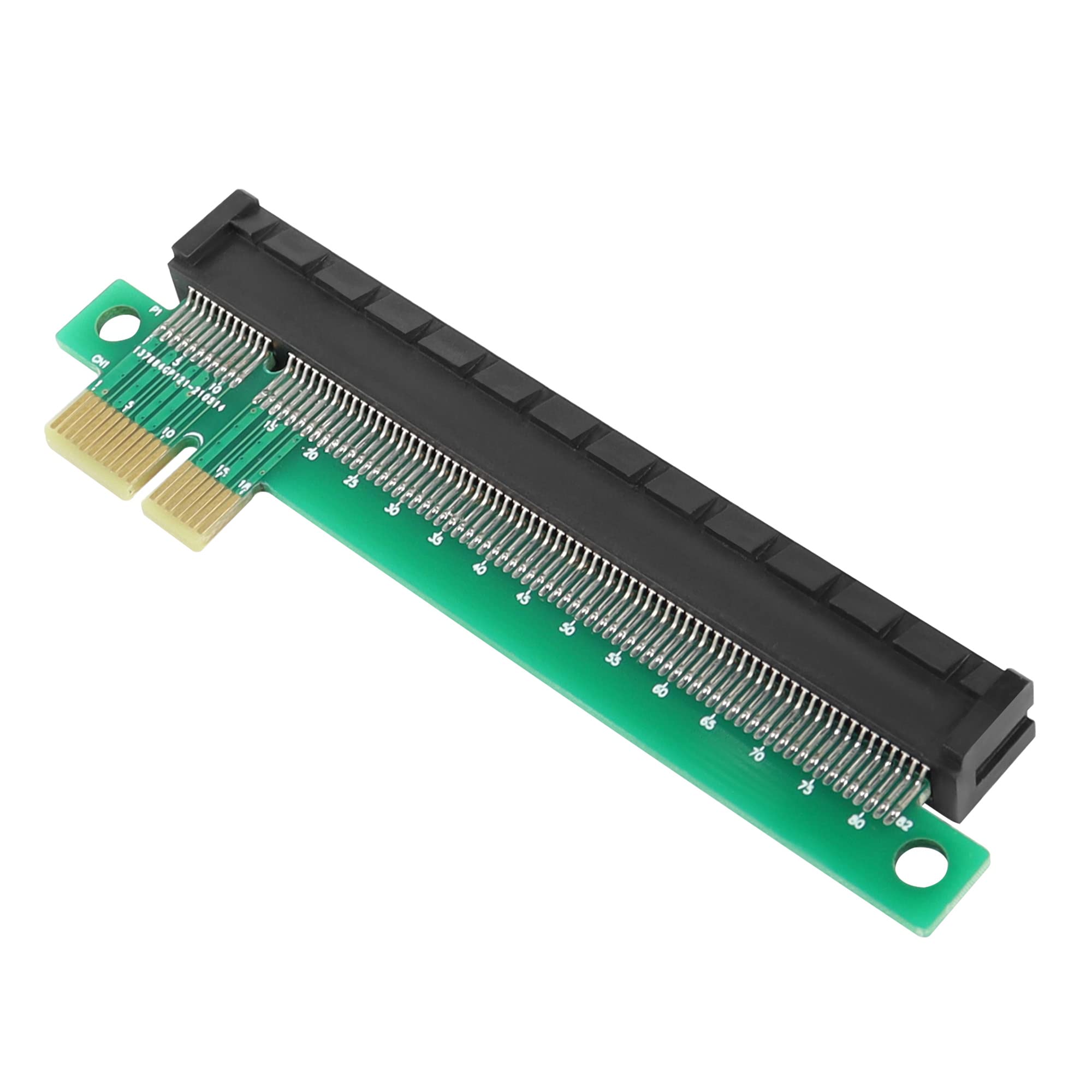 QIANRENON PCI-E 1X to 16X Graphics Card Adapter PCI-E 1X to 16X extension card booster card, for protecting PC motherboard and booster card slot