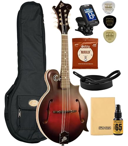 EASTMAN フラットマンドリン 　MD-315　　ハードケース付 Amazon.com: Eastman MD315 F-Style Mandolin with F-Holes, with