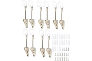 CACELY Bungee Kit for Coolaroo Outdoor Roller Sun Shade Replacement Parts,Shade Tie Downs(5set,Begie)