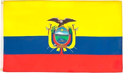 AZ FLAG Ecuador Flag 3x5 Ft 100D Polyester Two Grommets Fade Resistant