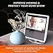 andColors Premium Stand for 1st gen. Echo Show. Convenient 360 Degree Rotation with Smooth Precision Ball Bearings. Screen Protector. Stable & Sturdy with Non-Scratch Surface.(Silver)
