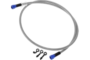 REPAIROCK 120cm Motorcycle Brake Clutch Oil Hose Line Nylon Stainless Steel Wire Braid PU Motorcycle Hydraulic Brake Line for