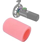 Fifine K658 Microphone Pink Pop Filter Windscreen, Noise Reduction Gaming Mic Foam Covers, Mic Foam Cover Pop Filter Compatible with Fifine K658 by SUNMON(Pink)