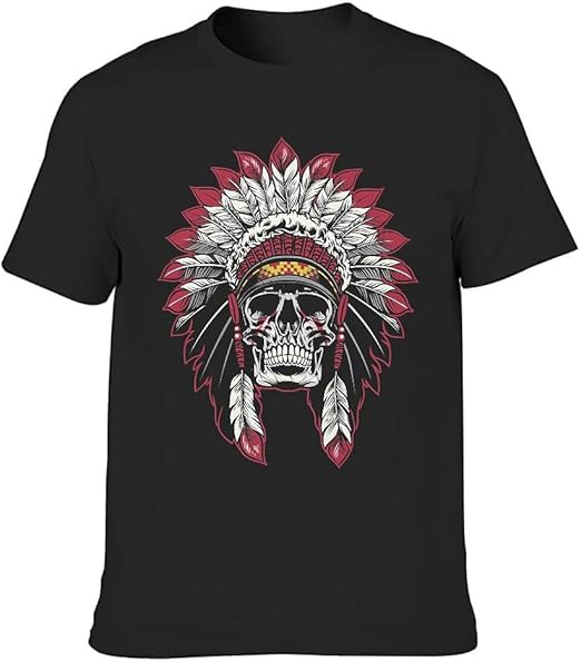 Amazon.com: Skull Mens T Shirt Short-Sleeve Graphic T-Shirt Casual