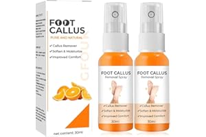 Foot Callus Removal Peeling Spray With Orange Oil - Instant Heel Callus Remover for Exfoliating (2PCS)