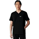 Members Only Manchester V-Neck Scrub Top with Pockets | Medical Scrubs for Men |Hospital Uniform | Comfortable Stretch Fabric