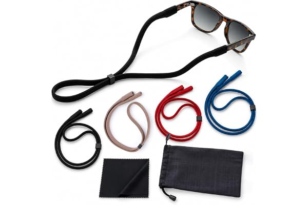 Anchor Glasses Straps Sunglasses Strap 4 Pack Glasses Ear Grips Glasses Chain Glasses Nose Pads Arm Grip Glasses Holder