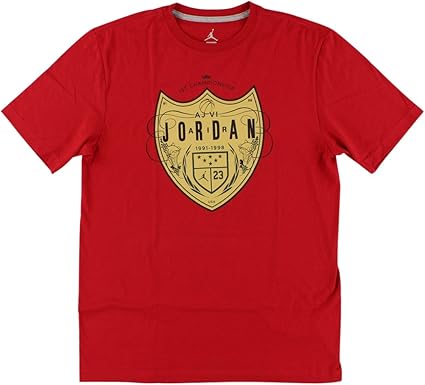 black red and gold nike shirt