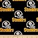NFL Cotton Broadcloth Pittsburgh Steelers Black, Fabric by the Yard