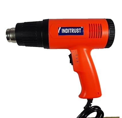 Inditrust 1800W Professional Hot Air Gun with Dual Temperature Setting for Shrink Wrapping, Packing, Paint Removal Heat