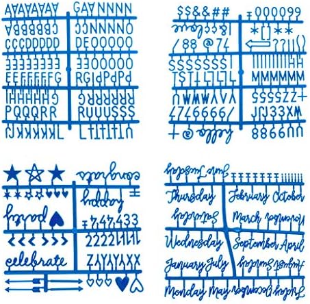 Shaoyanger 4Pcs/Set Characters for Felt Letter Board Numbers for Changeable Letter Board