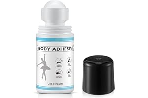 ElectricWise 1 Pcs Roll On Body Adhesive for Dancers, Sweat Resistant Water Wash Off Body Glue for Skin & Clothing, Fashion B