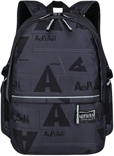 Amazon Bansusu 学生リュックサック 高校生 バックパック韓国風 レター ナイロン 初中 リュック 通学 防水 大容量 通学 ファッション 旅行 アウトドア プリンセス おしゃれ リュックサック