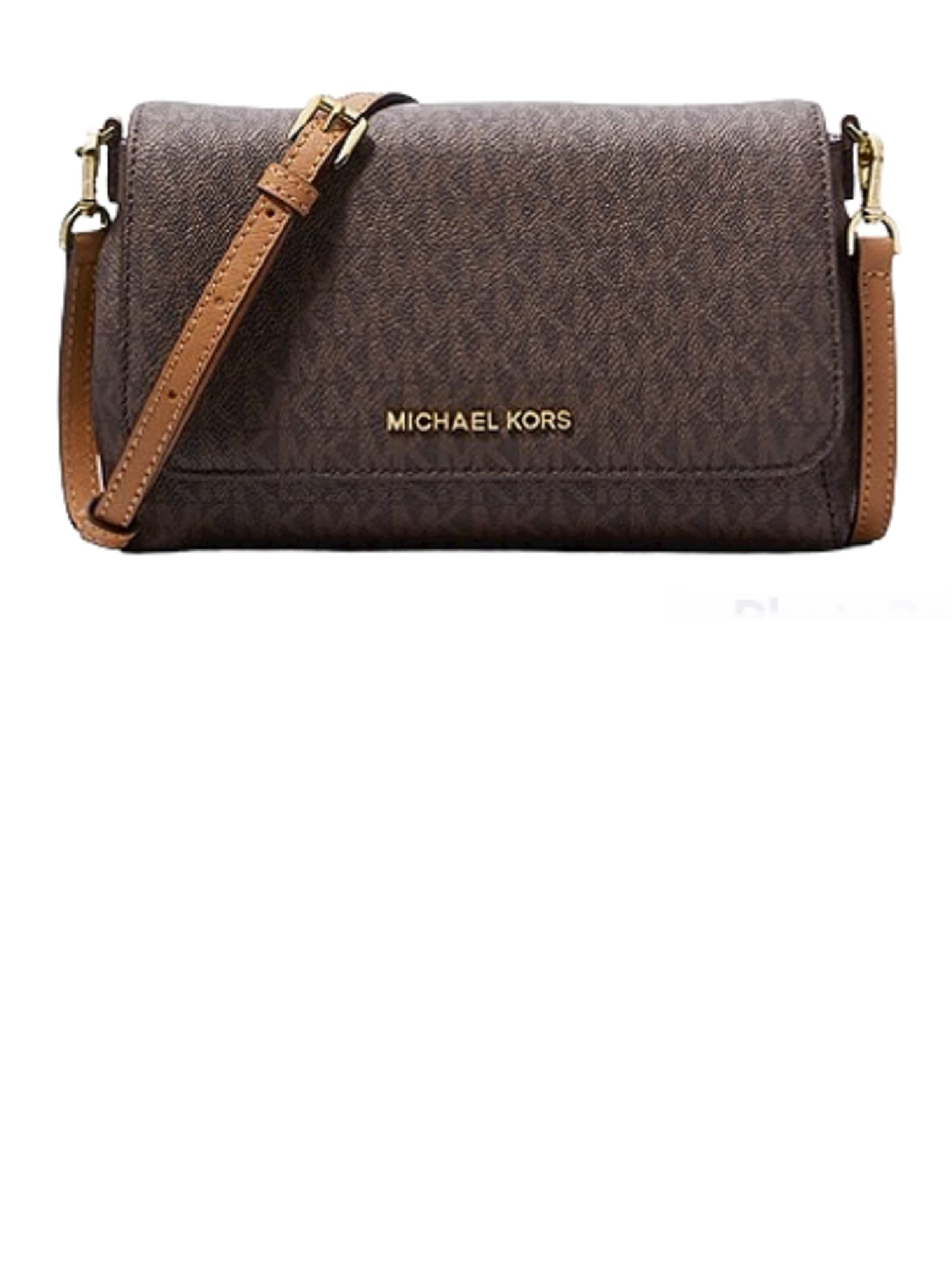 Mua Michael Kors Medium Logo Convertible Crossbody Bag (Brown Signature