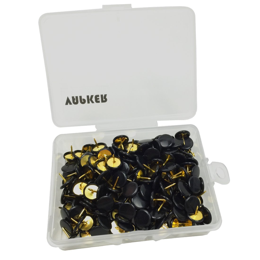 VAPKER 200 PCS Thumb Tacks Black Plastic Round Head Thumbtacks eBay