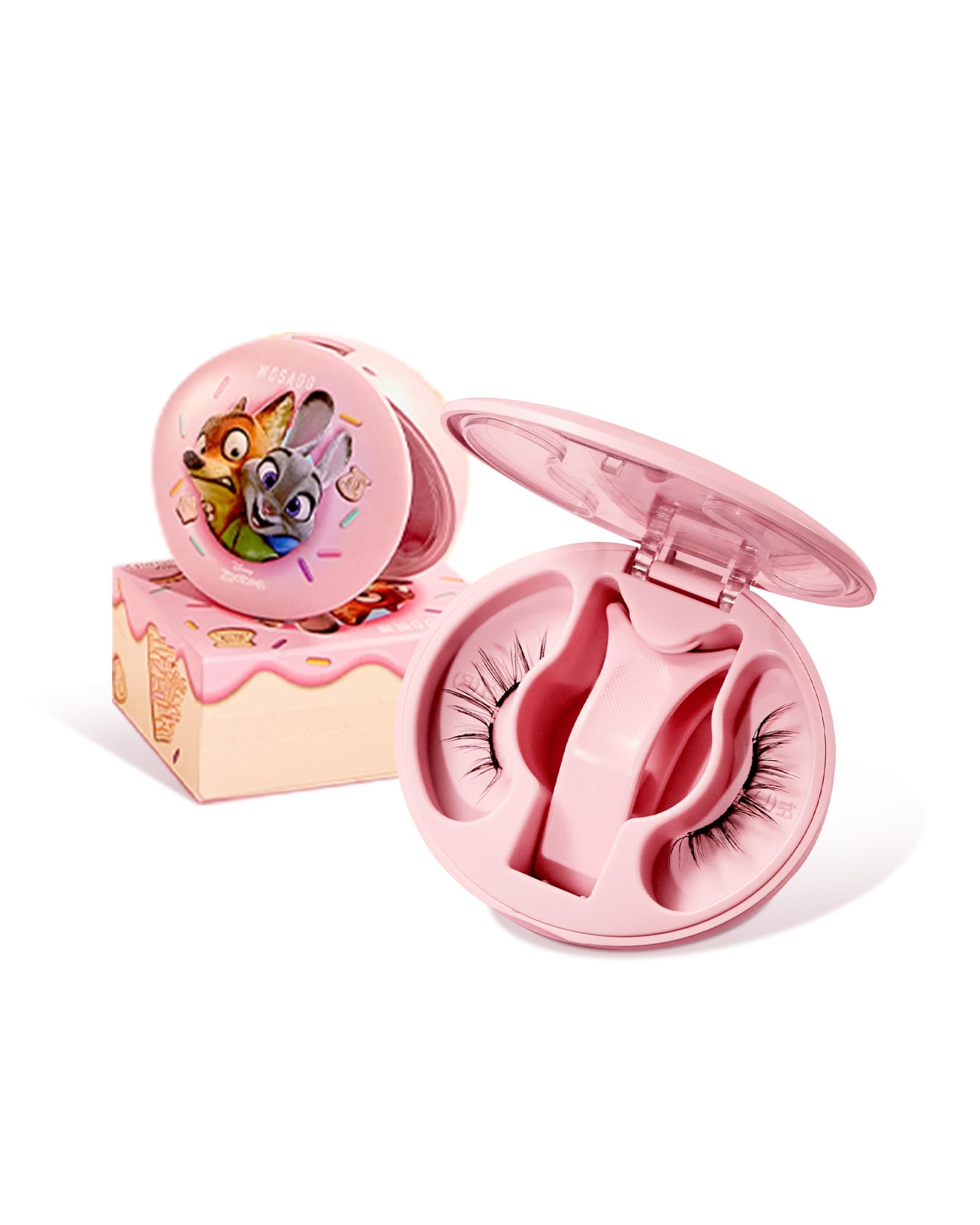 Photo 1 of *MISSING PARTS*
WOSADO×Zootopia1 Soft Magnetic Eyelashes Kit with Applicator, Disney [No.18 Velvet Black] 21.5mm Reusable Glue-free Magnetic Lashes, Cruelty-free False Lash, Waterproof, Lightweight, for Heavy Makeup