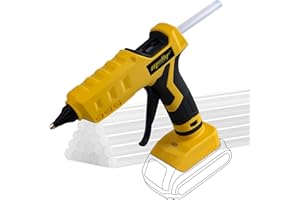 Mellif Cordless Hot Glue Gun for Dewalt 20V Max Battery, Handheld Electric Power Glue Gun Full Size for Arts & Crafts & DIY with 20 0.43" Glue Sticks (Battery Not Included)