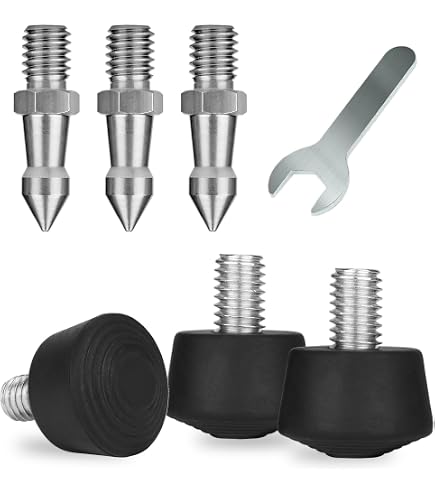Tripod Feet PATIKIL Universal 1/4" X 1.3" Rubber , 3 Pack Spike Foot