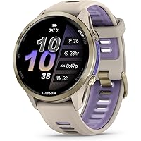 Garmin® Forerunner® 970, Premium GPS Running and Triathlon Smartwatch, AMOLED Display, Built-in LED Flashlight, Soft Gold Tit