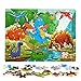 Puzzles for Kids Age 3-8 [60 Piece] Wooden Animal Jigsaw Puzzles Toddler Preschool Educational Learning Toys Boys & Girls Gifts with 4 Theme - Dinosaur, Safari, Benthos and Space