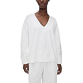 Eberjey Women's Recycled Boucle V Neck Sweater