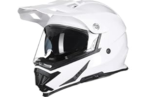 TRIANGLE Motorcycle Helmets Dirt Bike ATV Dual Sports Full Face Helmet for Adults with Tinted Sunshield DOT Approved