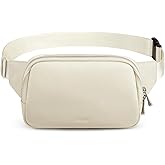 S-ZONE Leather Fanny Pack for Women RFID Blocking Waist Belt Bag Crossbody Purse