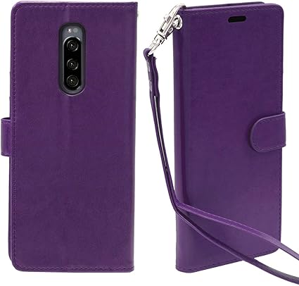 Amazon Co Jp Intag スマホケース Xperia 1 ケース 手帳型 Xperia1 レザー カバー So 01l Sov39 801so エクスペリア スマホ ストラップ付 カード収納 手帳 スタンド機能 パープル 紫 In Vtgstxp1 Pur 家電 カメラ