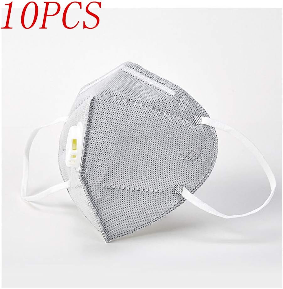 10PCS gray Dust-proo And Breathable, With Breathing Valve Protection, Unisex