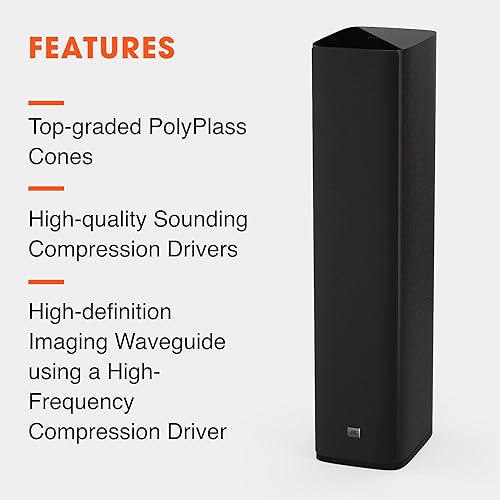 JBL Studio 680, Dark Wood High-Performance Floorstanding