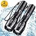 Tactical Flashlight, Wowlite Ultra Bright LED Flashlight with 5 Light Modes & Adjustable Focus for Emergency Camping Hiking (2 pack) primary