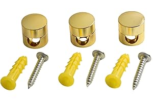 Metal Cord Holder Clips 3pcs Set for Effective Cable Management and Stylish Decoration for Any Space (gold)