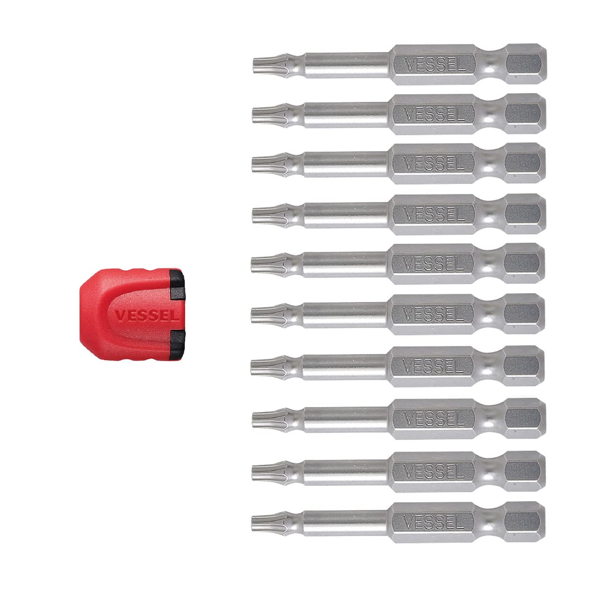VESSEL EMGETX1550P10T Neck Torsion Bit Set T15 50 mm Set of 10