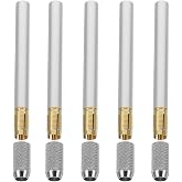 Alasum 5pcs Pencil Extender Stainless Steel Silver | Stainless Steel Build, Silver Finish, Fits Most Colored Pencils, Simple Installation, 5pcs Set
