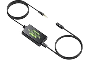 LiNKFOR 3.5mm to SPDIF Converter Analog to Digital Audio Adapter for Enhanced Sound Toslink Optical Output 3.5mm to Optical with Optical Cable for Amplifiers & Soundbars