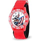 Marvel Kids' Plastic Time Teacher Analog Quartz Nylon Strap Watch