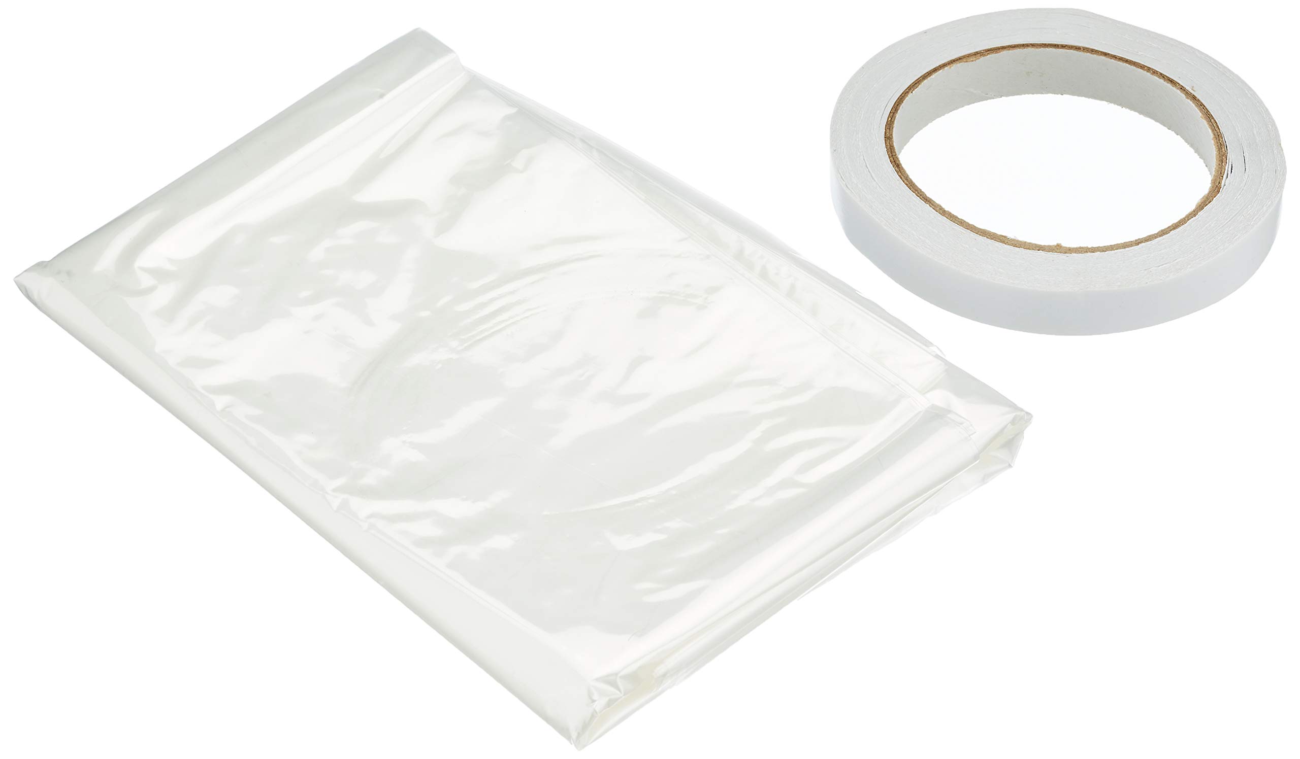 Merriway BH04947 StormSeal Window Insulation Secondary Double Glazing Shrink Film Kit, Supplied with Double-Sided Tape, Covers 6 x 1.5 Metres 9.0 Sqm (19'6 inch x 4'11 inch / 95sq ft)