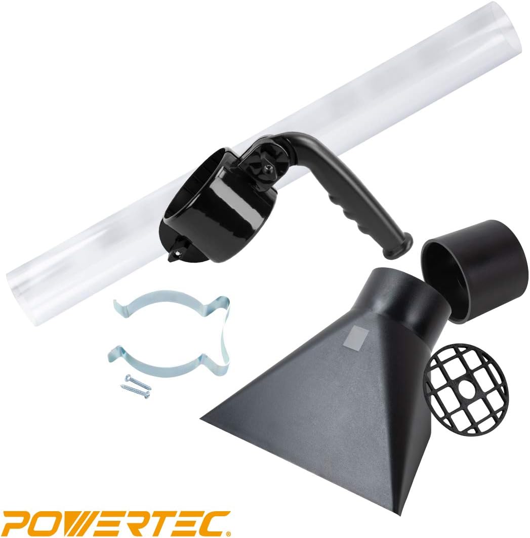 POWERTEC 70282 4-Inch Dust Collection Hose Floor Sweep Accessories Kit: Home Improvement