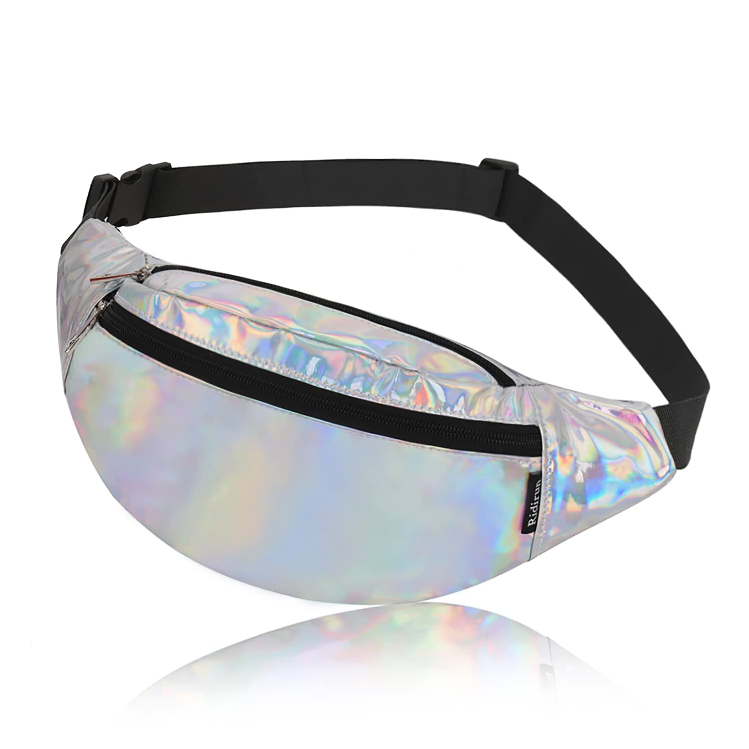 Bumbags Fashion PU Leather Shiny Fanny Packs for Women Waterproof Waist Bag for Ladies Running Walking Hiking Shopping Travel Belt Bags Money Hip Pouch Pack