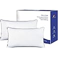 Wuuyuef 12 x 20 Pillow Insert Set of 2 Indoor Throw Pillow Insert, Rectangle Decorative Pillows Inserts, Throw Pillows for Couch,Throw Pillows for Bed,White Throw Pillows