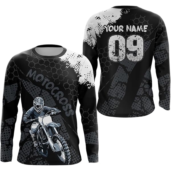 Amazon.com: Kid&Adult Custom Motocross Jersey UV Protective