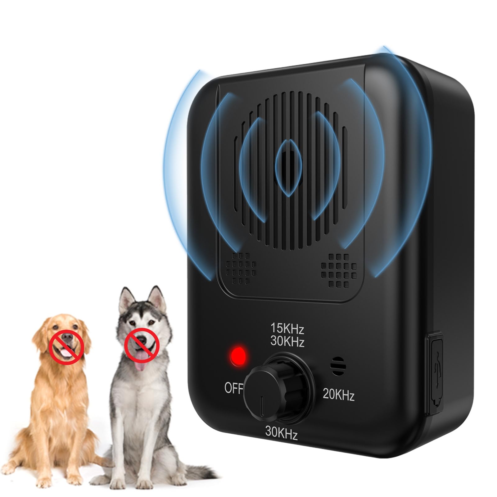 Photo 1 of ewrazi Anti Barking Device, Rechargeable Dog Barking Control Devices Sonic Bark Deterrent Devices Ultrasonic Anti bark Device for Dogs with 3 Modes, Dog Barking Silencer Indoor Outdoor