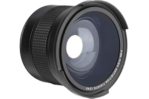 58MM Fisheye Lens 0.35x Super Wide Angle Adapter for SLR Cameras Metal Fisheye Photography Lens Compatible with 58MM Thread L