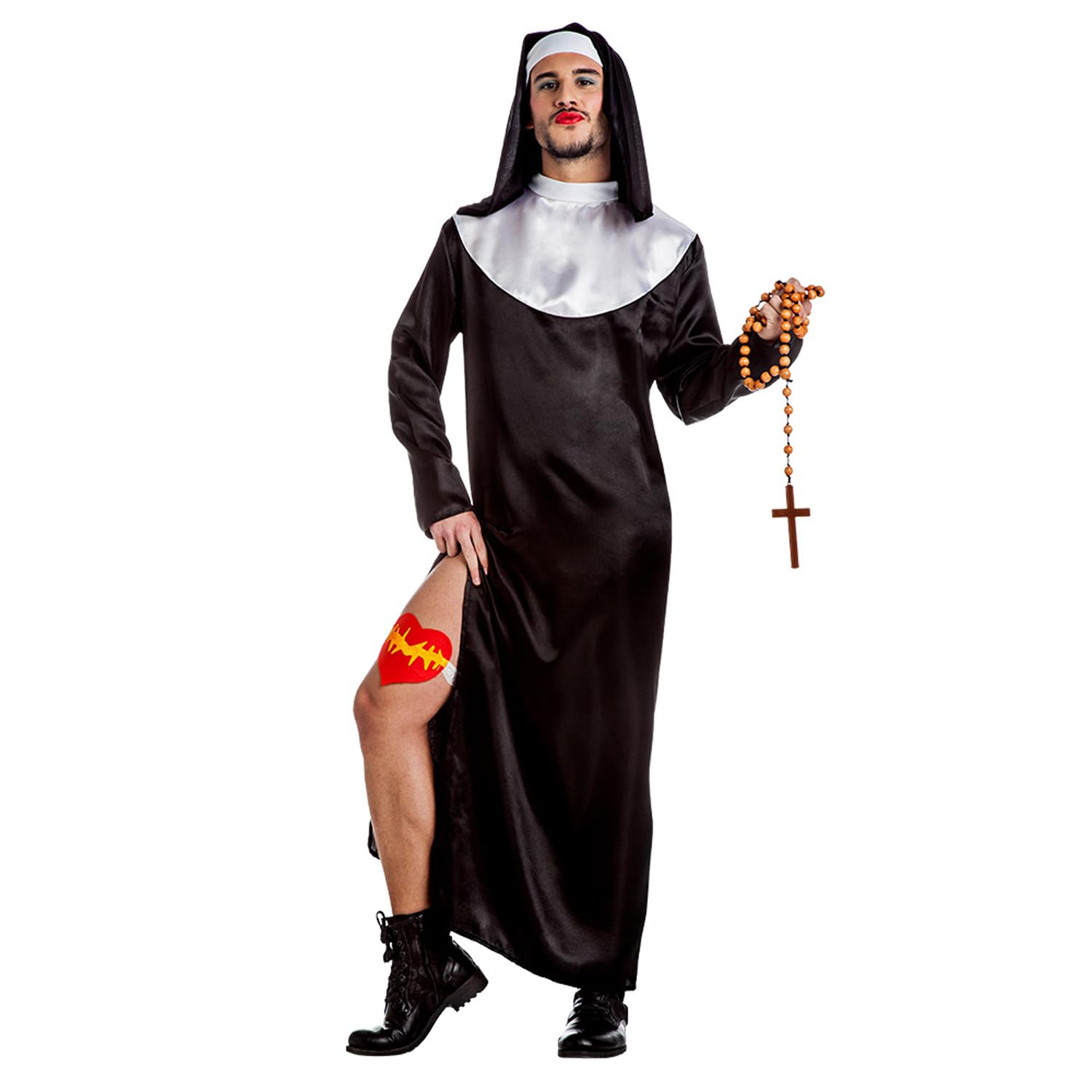 Boland - He-Nun Nun Costume for Men, 3-Piece Fancy Dress Costume for Theme Party, Halloween or Carnival