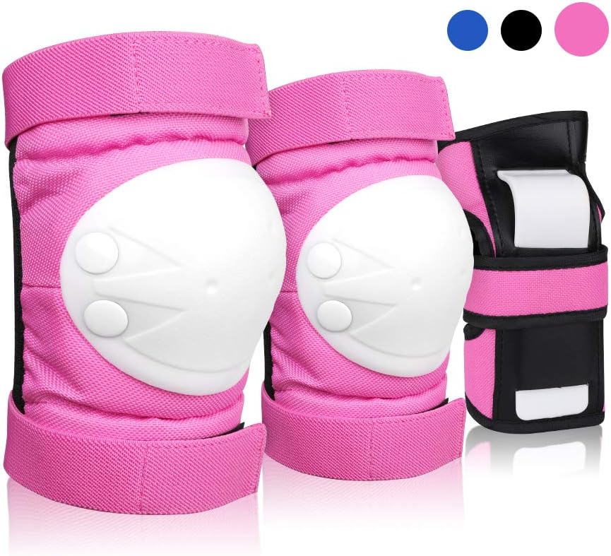 DEKINMAX Knee Pads for Kids & Adult/Youth Protective Gear Set, Knee Pads Elbow Pads with Wrist Guards 3 in 1 for Biking, Skating, and Rollerblading Scooter : Sports & Outdoors