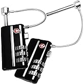 Zyauine Upgrade TSA Approved Gun Case Lock, TSA Locks for Gun Case, Durable Cut Resistant Cable Locks for Pistol Case, Firearm Travel Case, Luggage Locker Revolver Rifles Camera Hard Cases