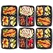 Pakkon 3 Compartment Bento Box with Airtight Lid, 10 Pack