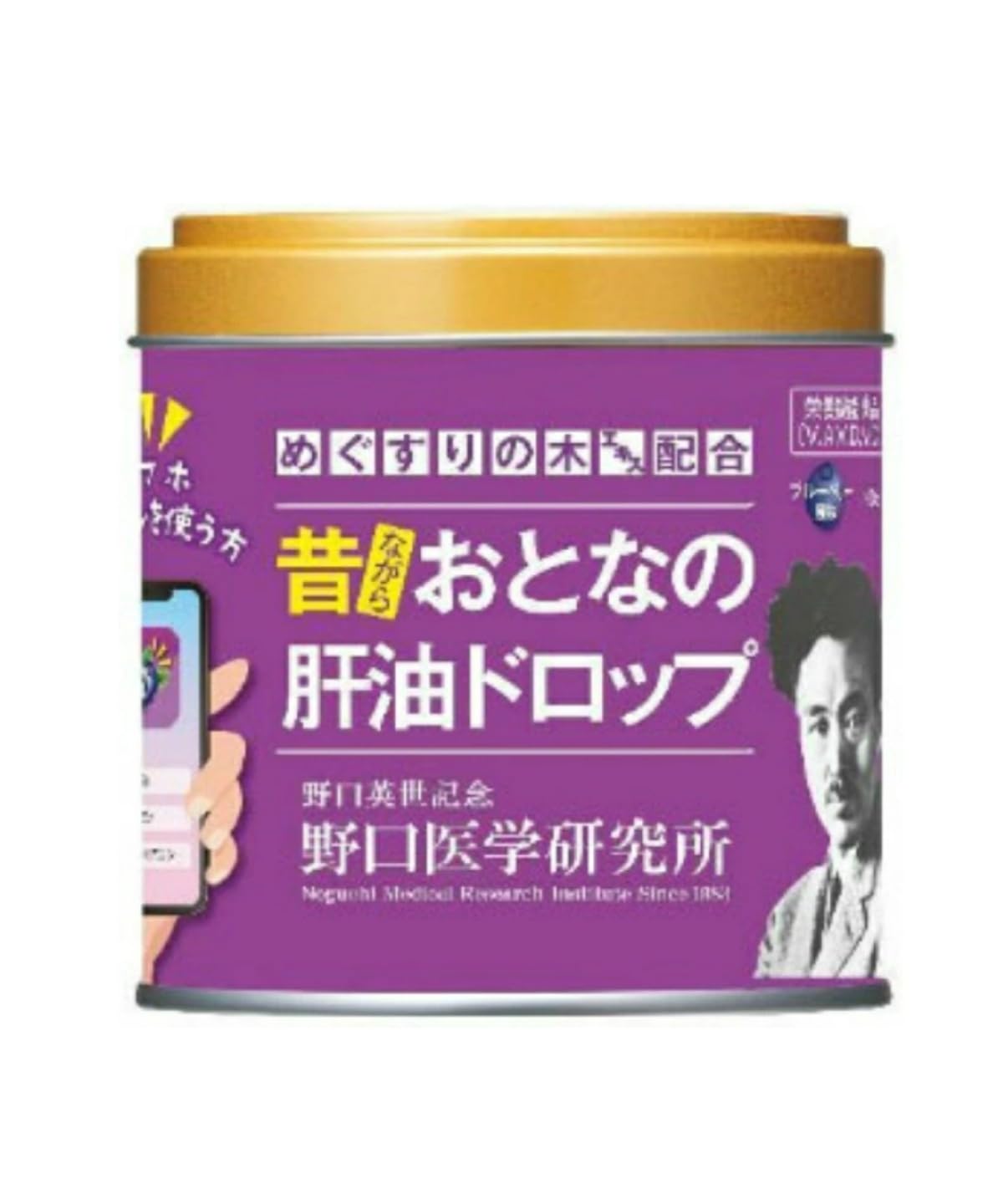 野口医学研究所 おとなの肝油ドロップ ブルーベリープラス ブルーベリー風味の商品画像