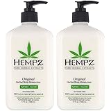 Hempz Original Herbal Body Moisturizer, 17 Fluid Ounce (Pack of 2)