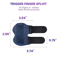 Bozenu 2 PCS Small Finger Splint, Adjustable